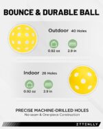 Pickle Paddles Set of 2 with Indoor Balls & Carry Bag - Image 4