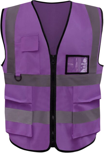 Reflective Safety Vest Neon Construction Vest